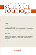 Revue française de science politique, no 72-3